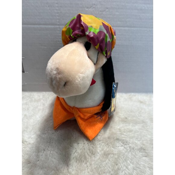 Opus Plush Penguin From Bloom County Wet Phase 1985 With Colorful Cap & Orange T - Picture 1 of 8